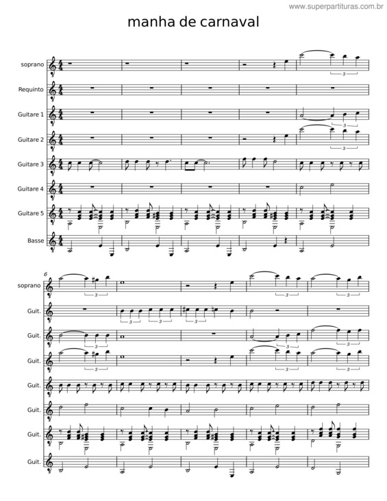 Partitura da música Manha De Carnaval v.40