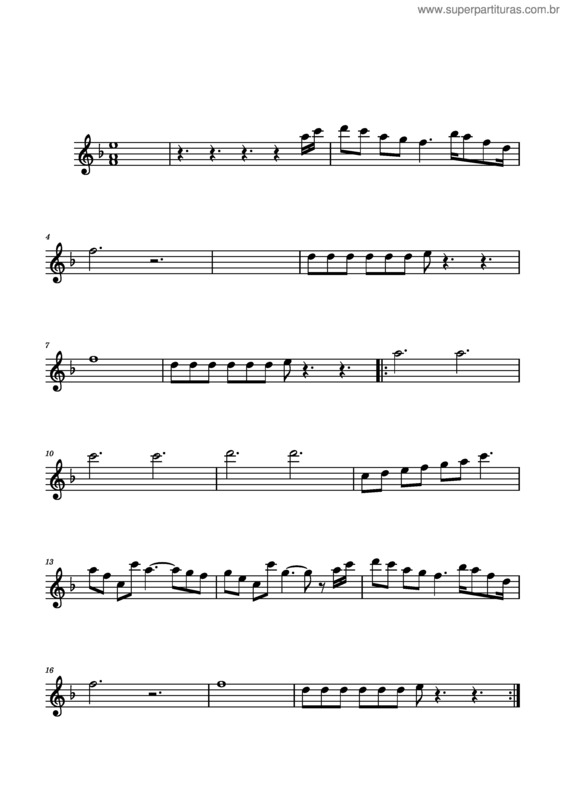 Partitura da música Maranata É O Grito Icm Sax Alto