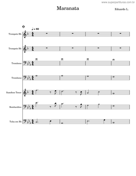 Partitura da música Maranata v.40