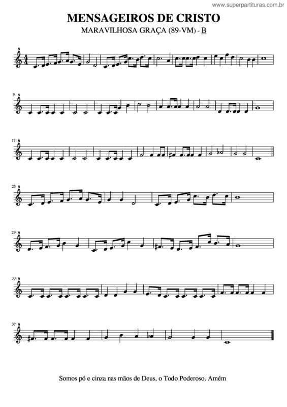 Partitura da música Maravilhosa Graça v.7