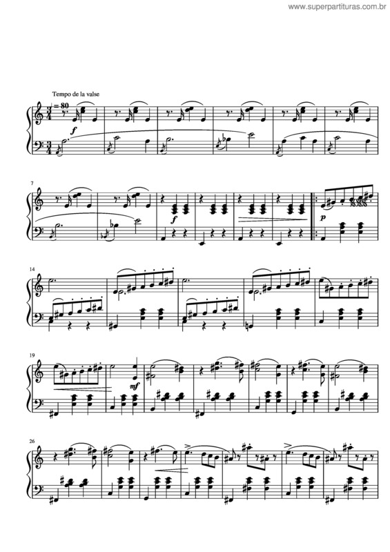 Partitura da música Masquerade v.10