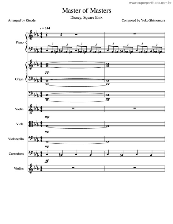 Partitura da música Master Of Masters