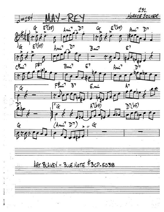 Partitura da música May-Rey v.2