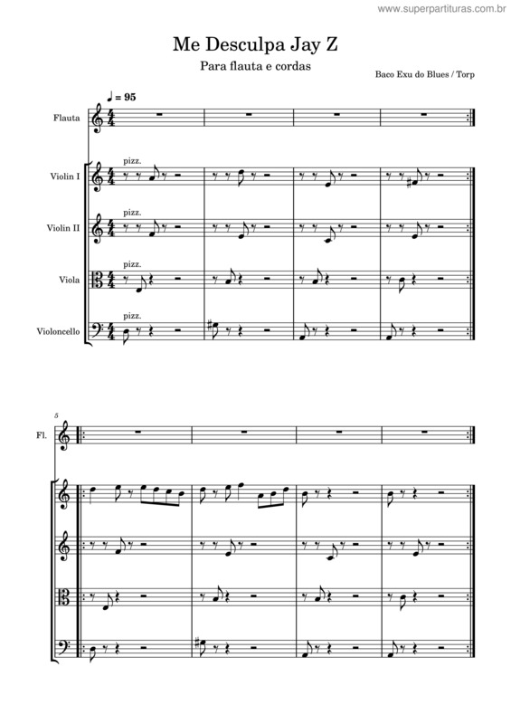 Partitura da música Me Desculpa Jay-Z