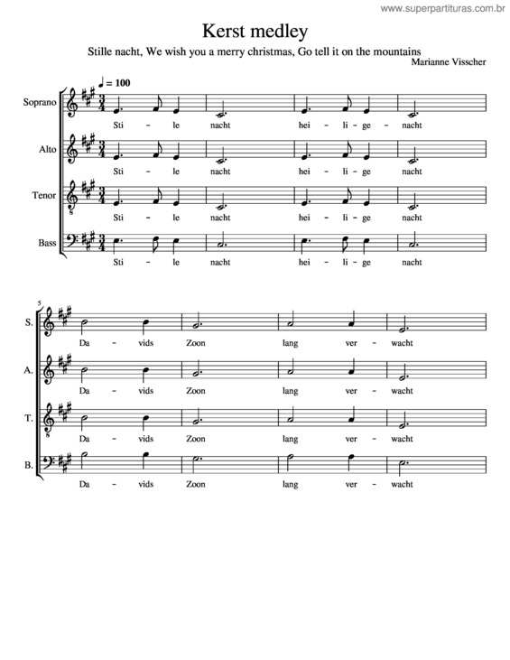 Partitura da música Medley v.2