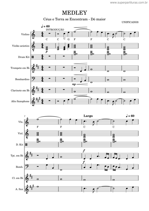 Partitura da música Medley v.3