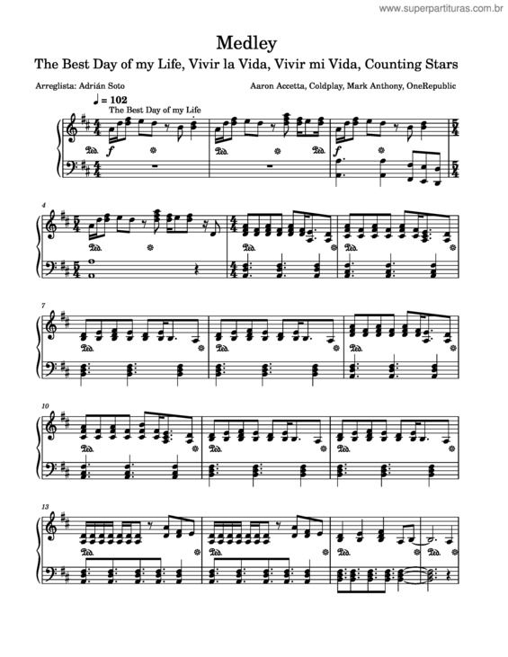 Partitura da música Medley v.4