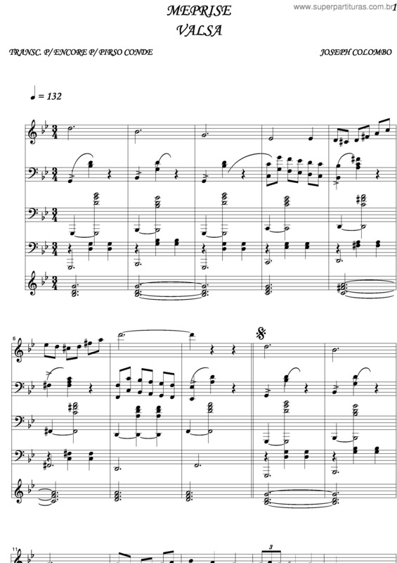 Partitura da música Meprise v.2