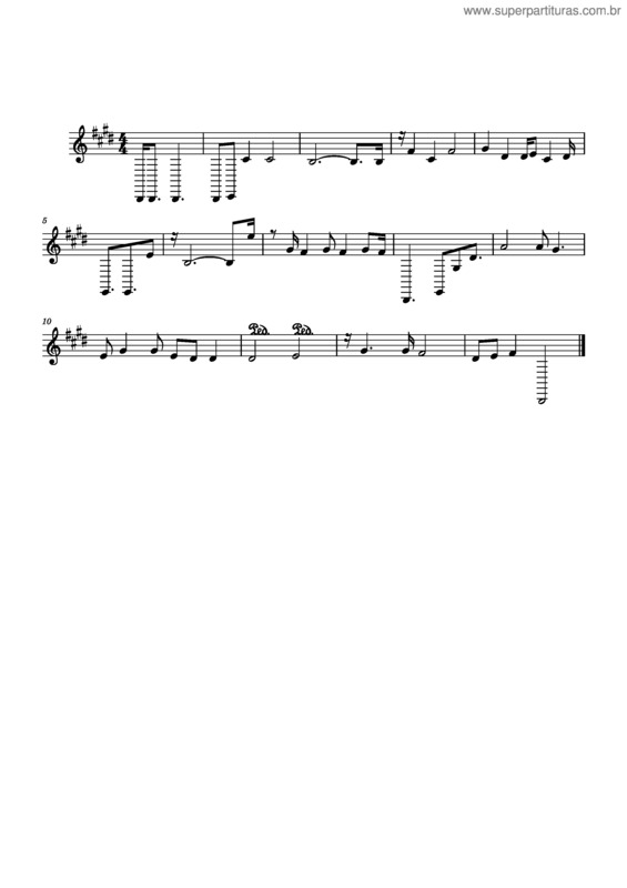 Partitura da música Meu Amor Por Ti