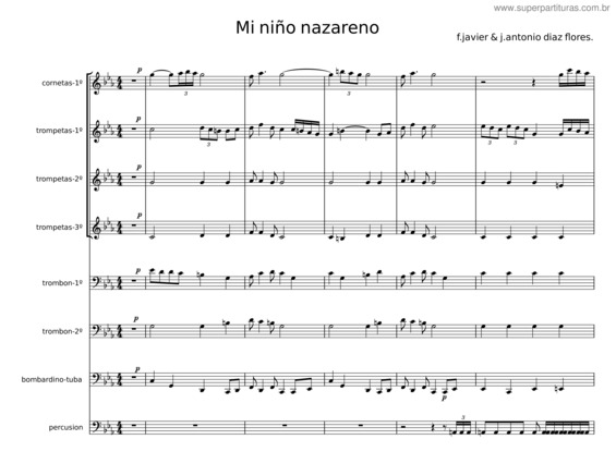 Partitura da música Mi Niño Nazareno