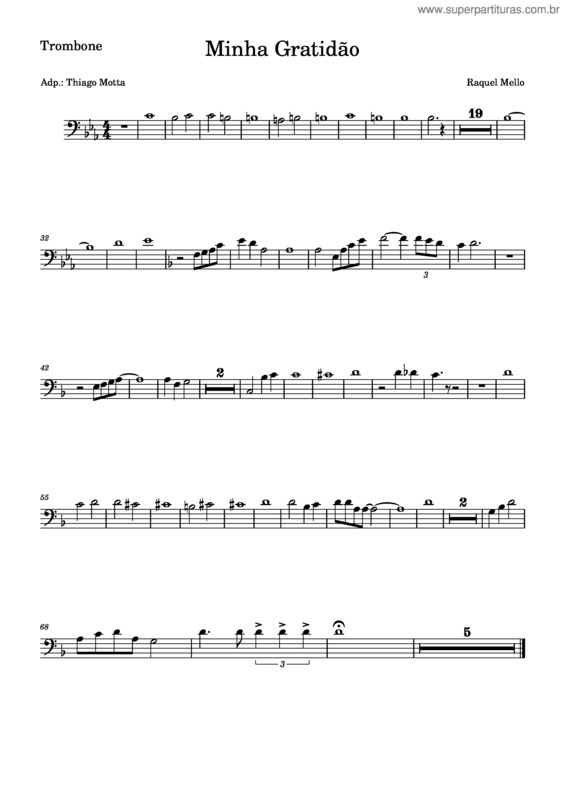 Partitura da música Minha Gratidão v.7