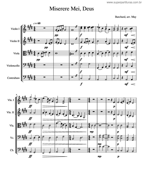 Partitura da música Miserere Mei, Deus v.24