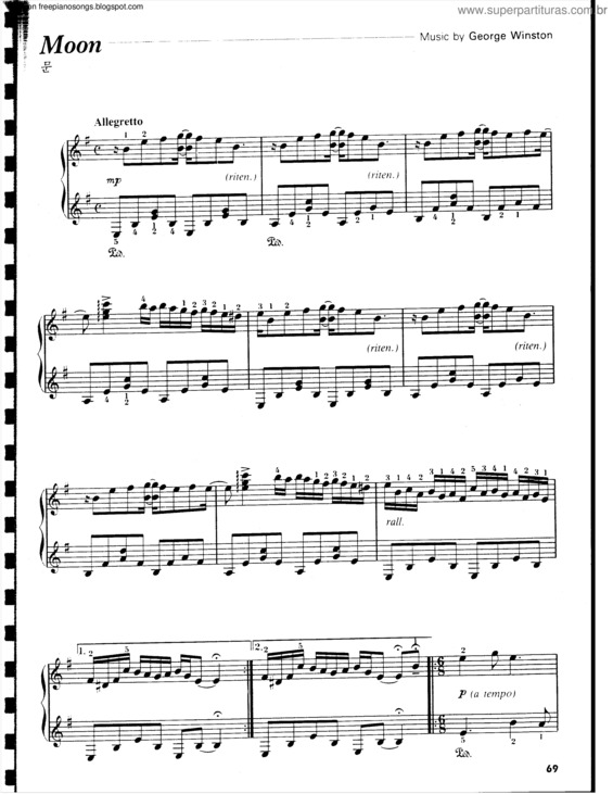 Partitura da música Moon v.3