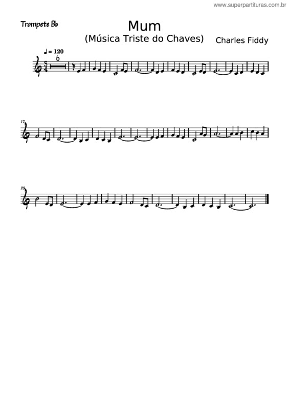 Partitura da música Mum v.2