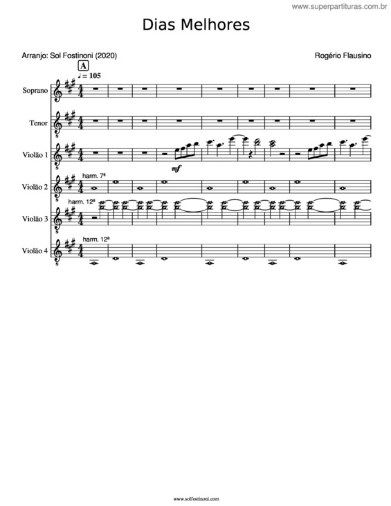 Partitura da música Musescore Grade