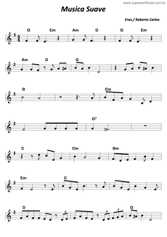 Partitura da música Música Suave v.5