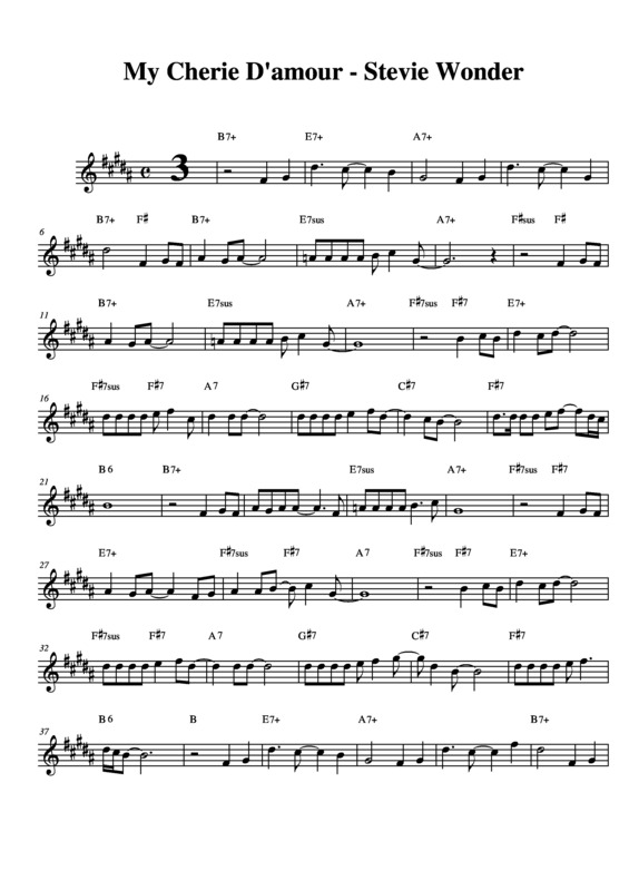 You Will Know - Stevie Wonder - Partitura para Teclado