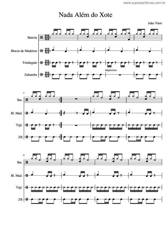 Partitura da música Nada Alem Do Xote 2 0