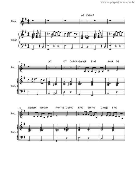 Partitura da música Nada v.13