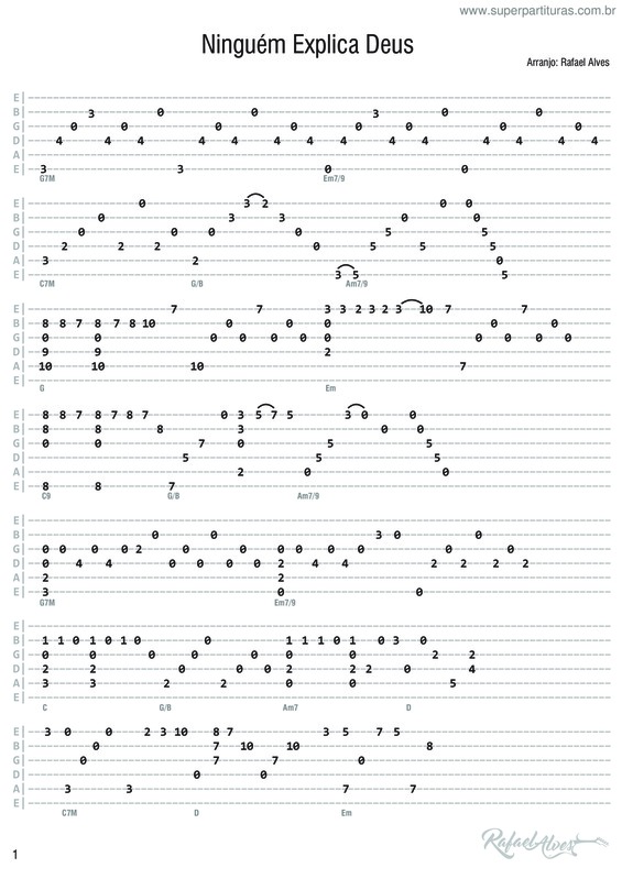 Partitura da música Ninguém Explica Deus v.12