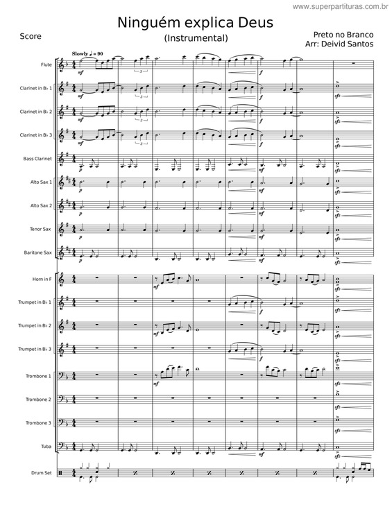 Partitura da música Ninguém Explica Deus v.23