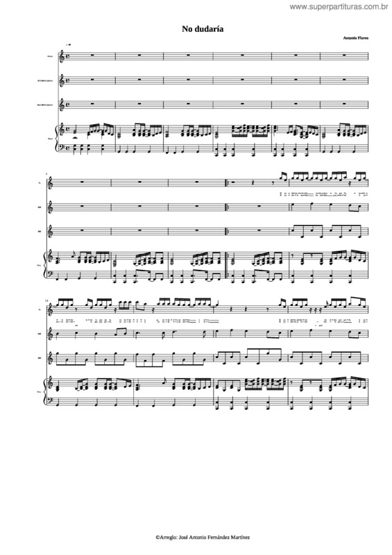 Partitura da música No Dudaría v.4