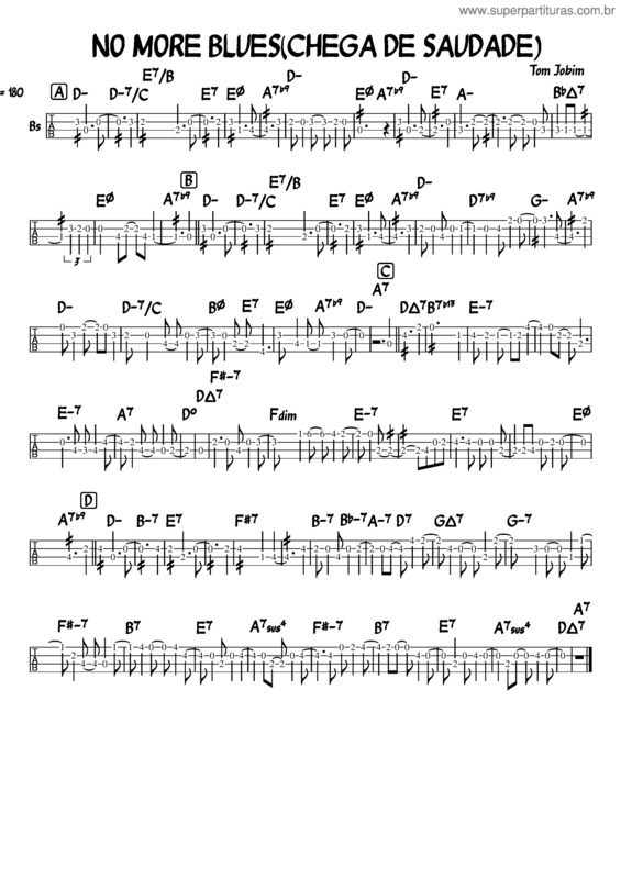 Partitura da música No More Blues