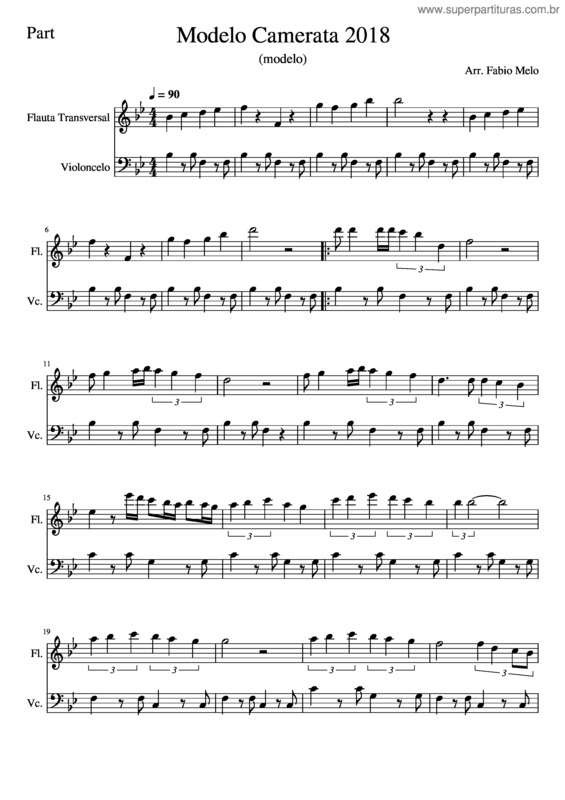 Partitura da música Nossa Senhora v.10