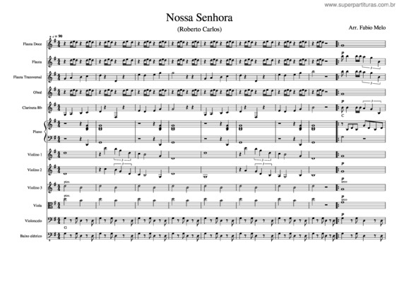 Partitura da música Nossa Senhora v.9