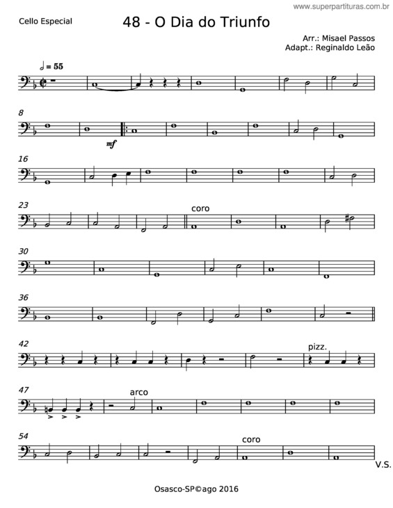 Partitura da música O Dia Do Triunfo v.4