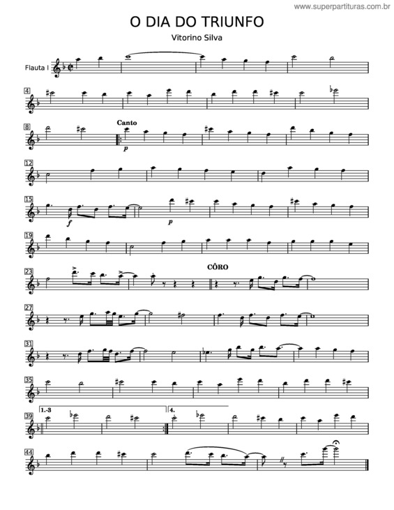 Partitura da música O Dia Do Triunfo v.5