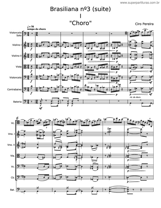 Partitura da música O Fino Do Choro