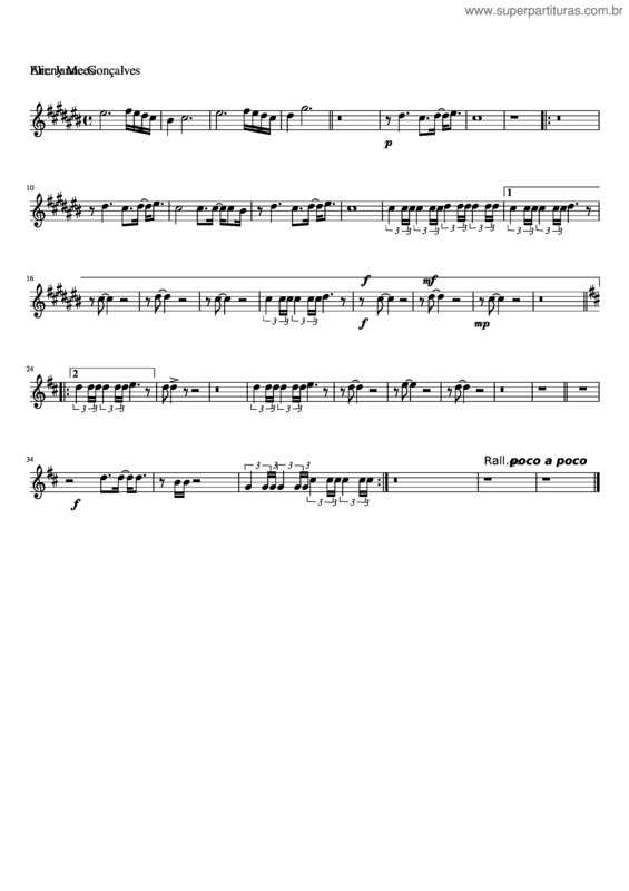 Partitura da música O Grande Amor Do Meu Senhor v.3