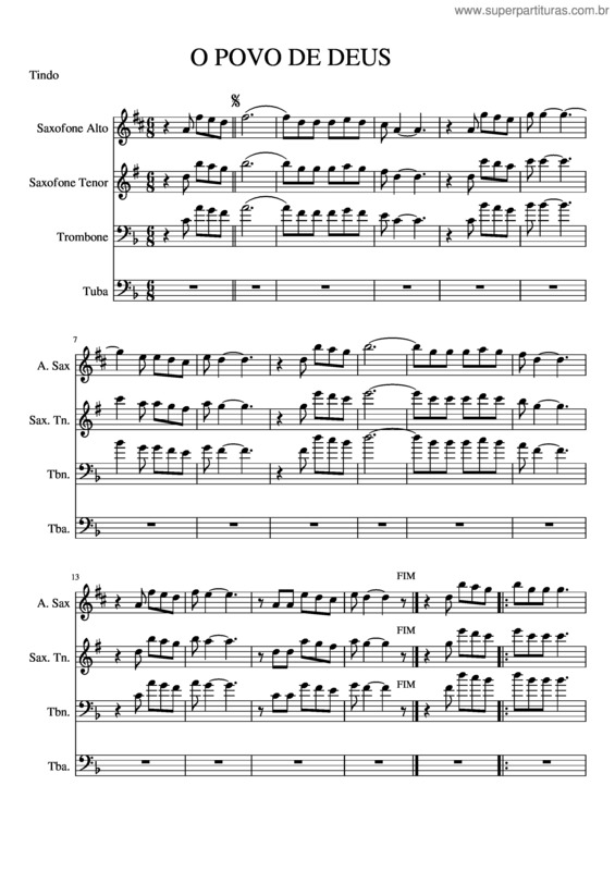 Partitura da música O Povo De Deus v.3