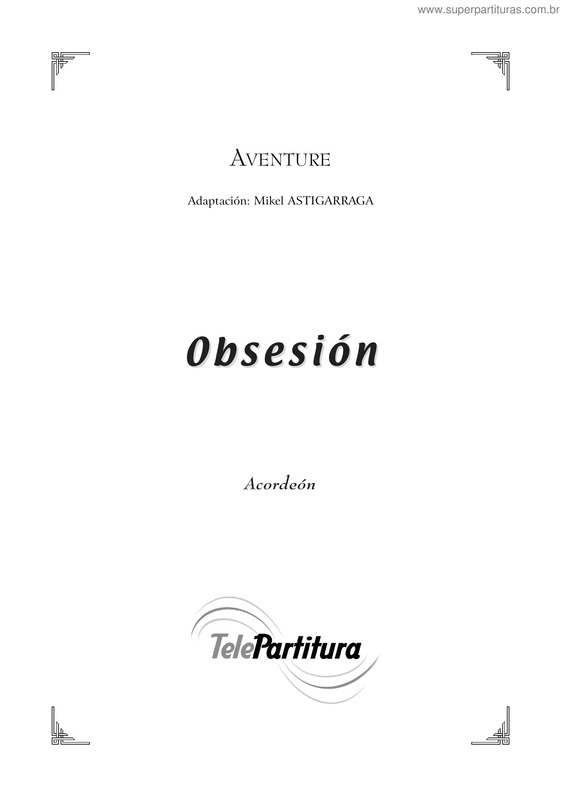 Partitura da música Obsesión