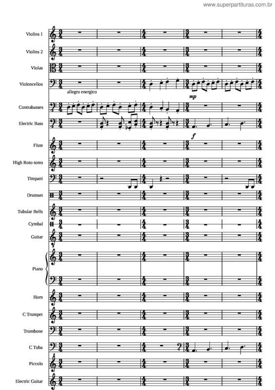 Partitura da música Océano v.20