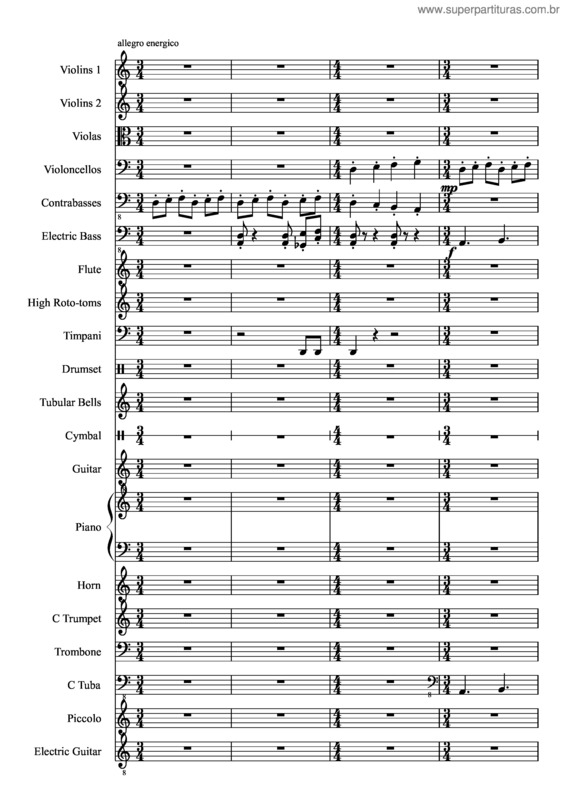 Partitura da música Océano v.24