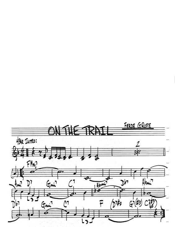 Partitura da música On The Trail v.3