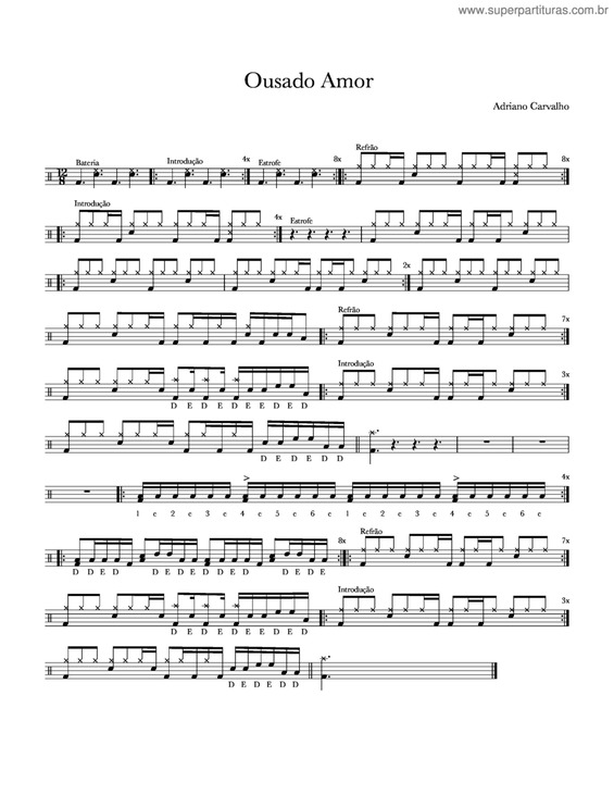 Partitura da música Ousado Amor v.10