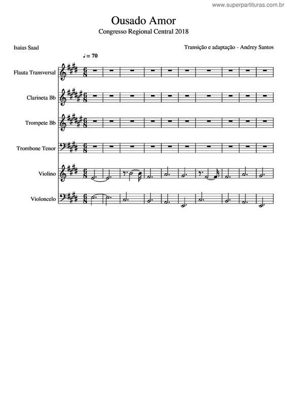 Partitura da música Ousado Amor v.17