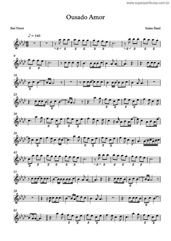 Partitura da música Ousado Amor v.18