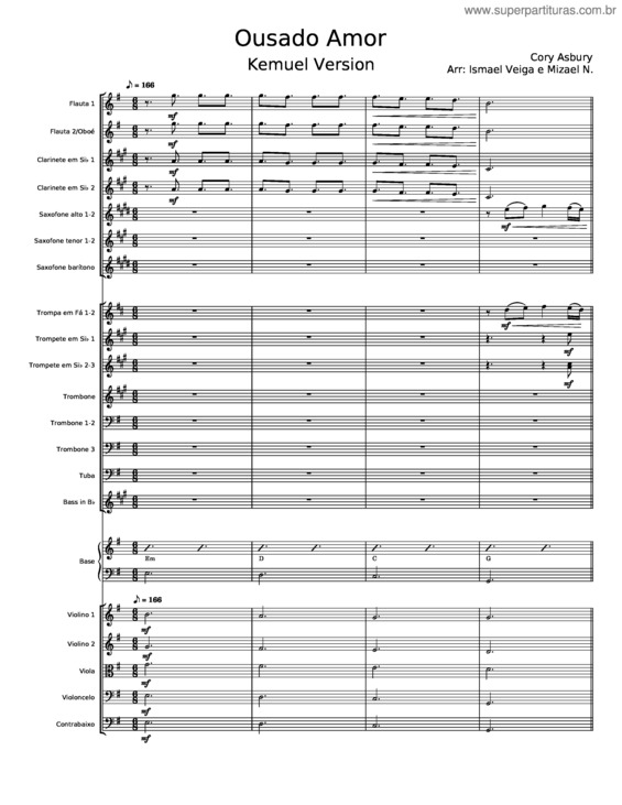 Partitura da música Ousado Amor v.28