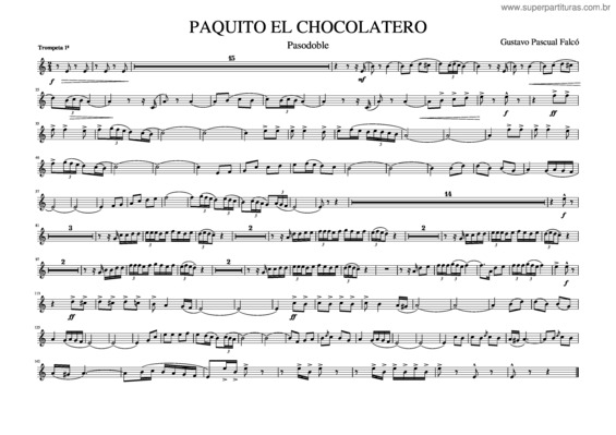 Partitura da música Paquito El Chocolatero