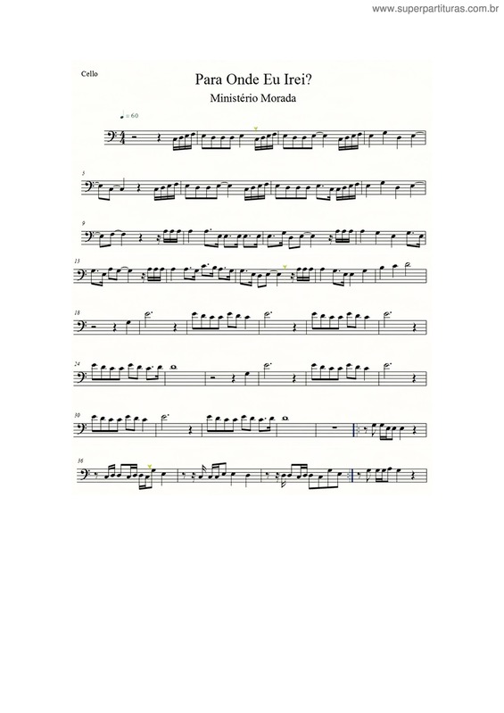 Partitura da música Para Onde Eu Irei v.2