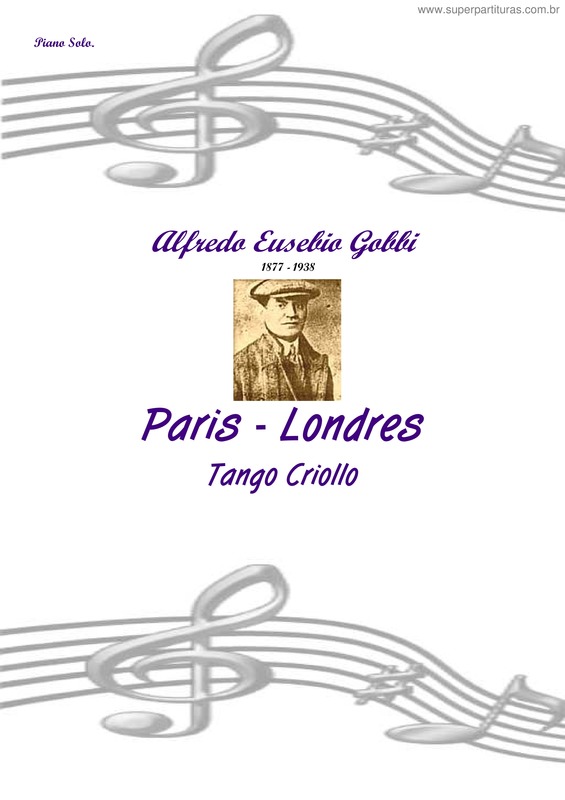 Partitura da música Paris-Londres