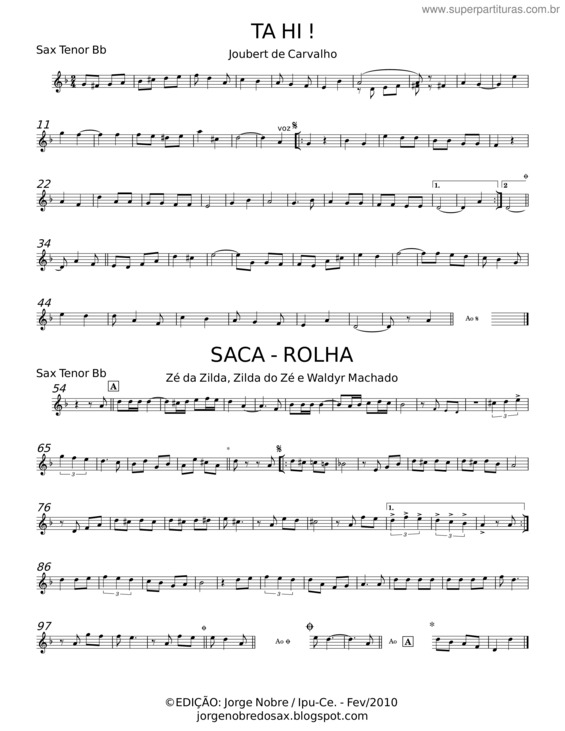 Partitura da música Partituras De Carnaval v.2