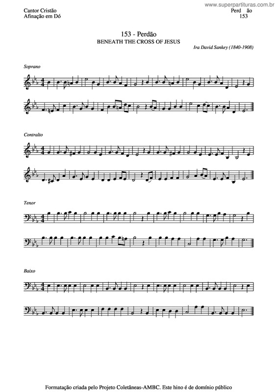 Partitura da música Perdão v.2