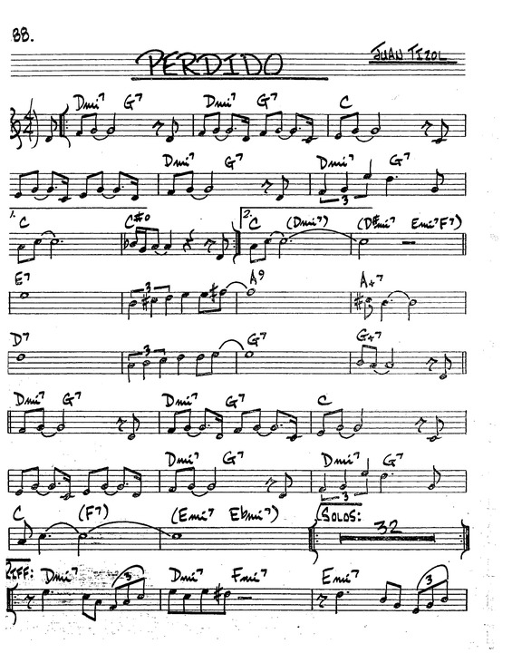 Partitura da música Perdido v.4