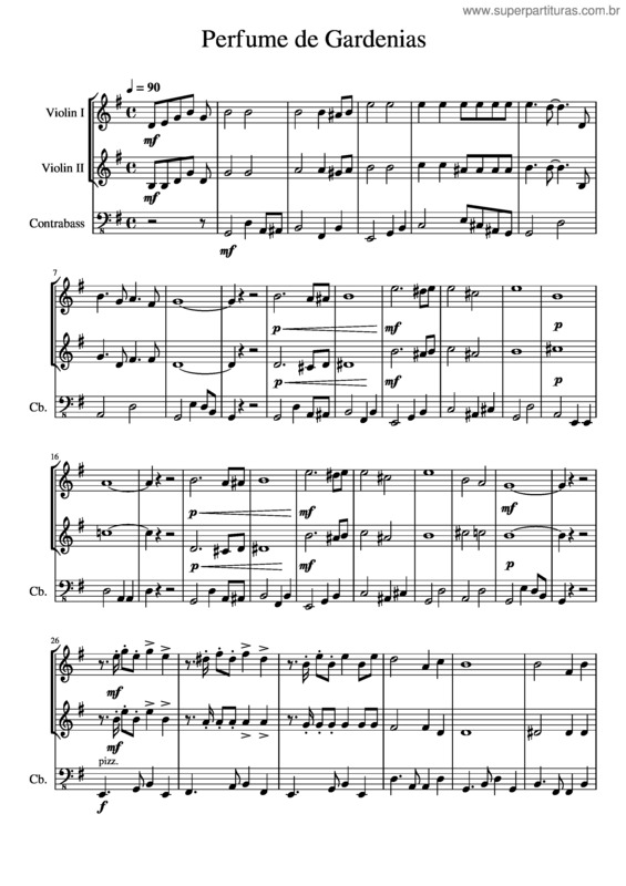 Partitura da música Perfume De Gardenias v.6