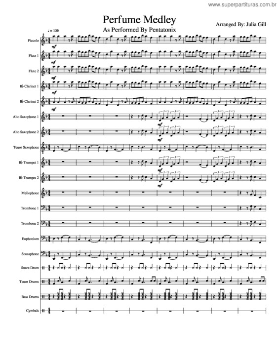 Partitura da música Perfume Medley v.4